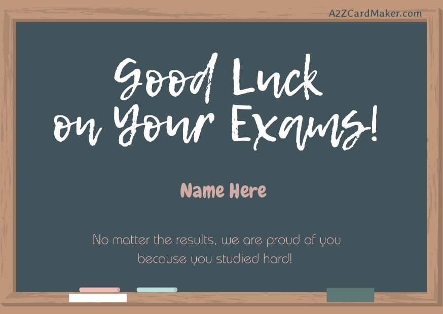 Ace the Exam: Personalized Good Luck Wishes with Name
