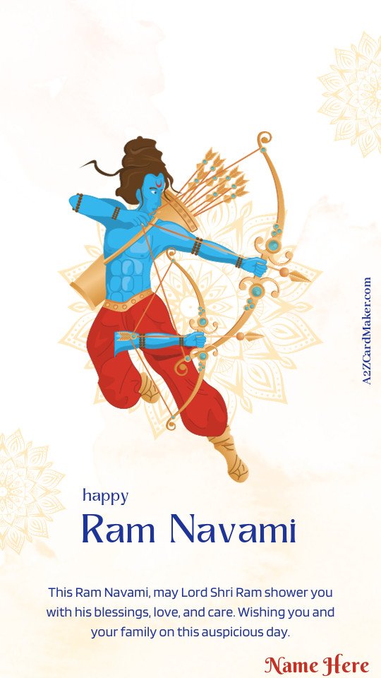 Add your name on Ram Navami photos with a personal touch