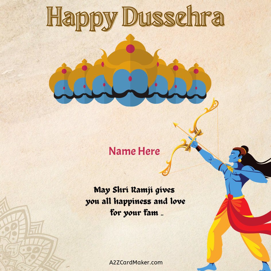 Dussehra Greetings: Lord Rama Slaying Ravana