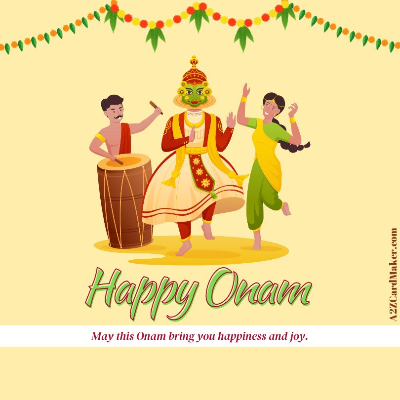 Embrace the Tradition: Personalized Onam Greeting Cards with Your Name