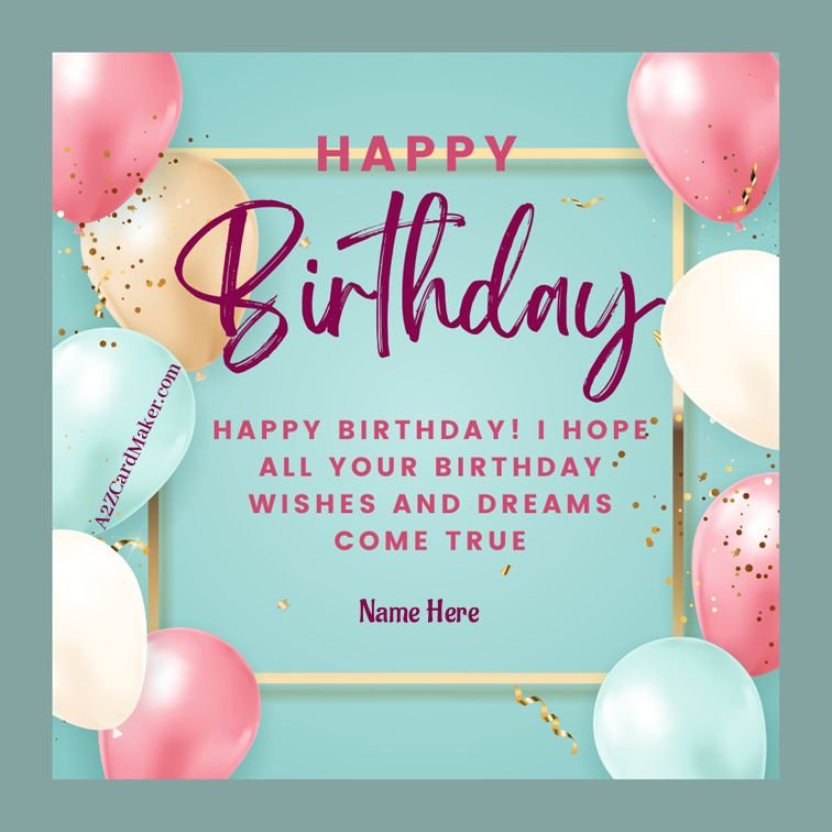 Happy Birthday Images with Name