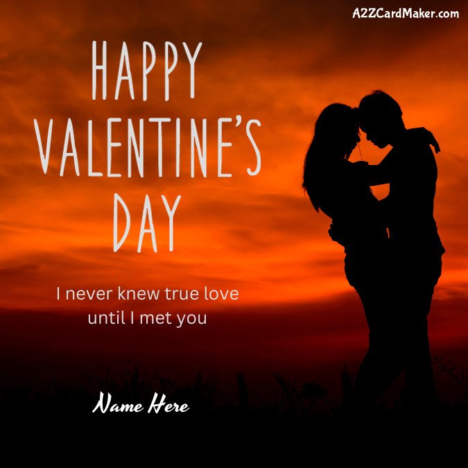 Happy Valentines Day for Love with Name