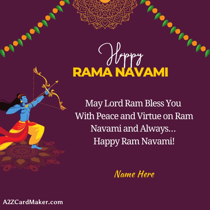 Ram Navami Wishes: Add Your Name for a Personal Touch