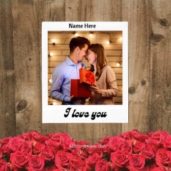 Beautiful Love Greeting Card With photo - Free Online Greeting Card Maker