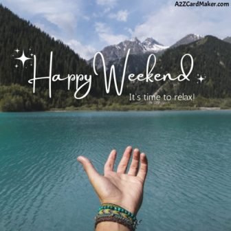 Creating Waves of Joy: Weekend Greetings with Your Name