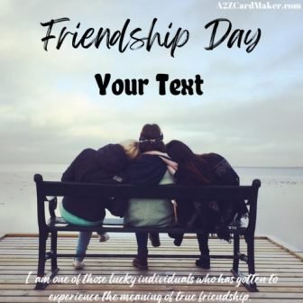 Friendship Day Greeting  Card With Name For Girls - Free Online Greeting Card Maker