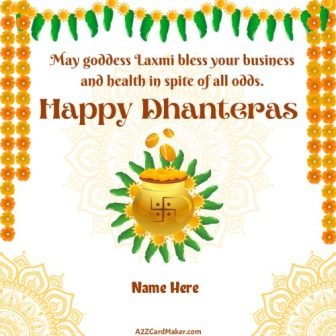 Happy Dhanteras Images With Name
