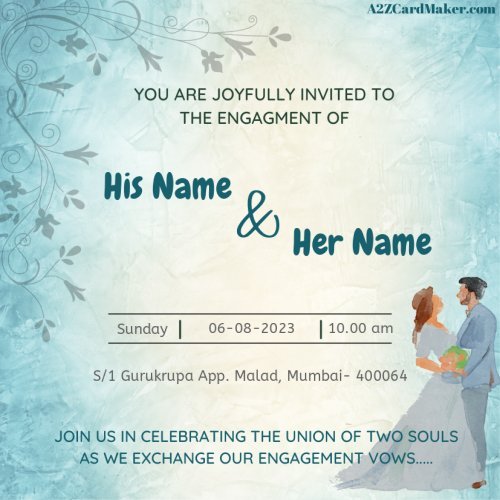 A Promise of Forever : Personalized Engagement Invitation