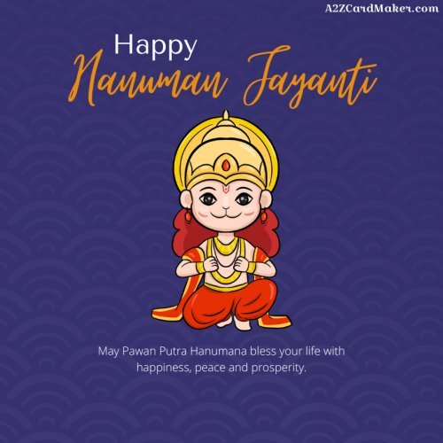 Cherubic Greetings: Personalized Bal Hanuman Jayanti Wishes with Name