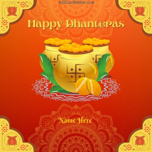 Create Your Dhanteras Wishes with Name