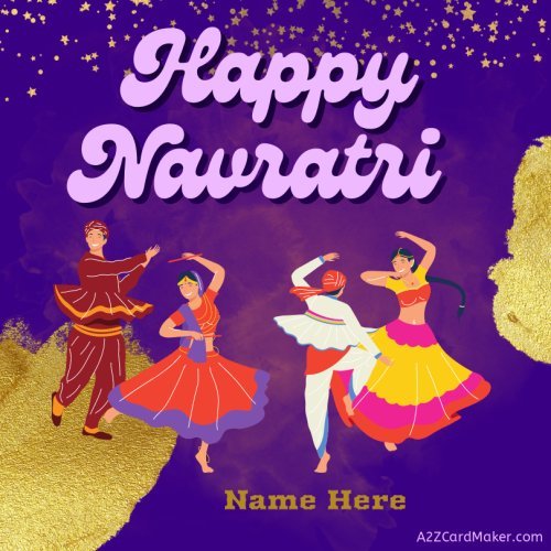 Customize Your Navratri Wishes: Traditional Decorative Images