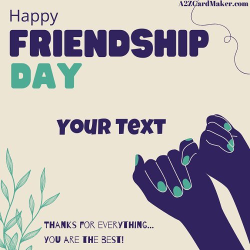 Friendship Day Wishes Card For Best Friends With Name
