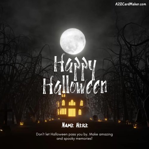 Happy Halloween Wishes with Name