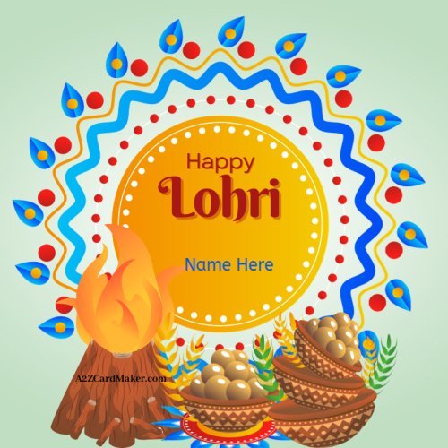 Happy lohri in Punjabi With Name