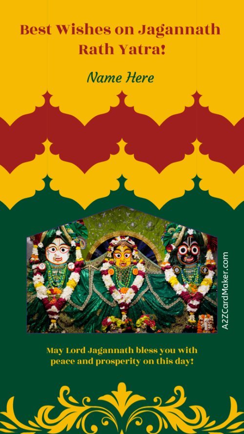 Happy Rath Yatra 2024 Greeting Card for Free Download