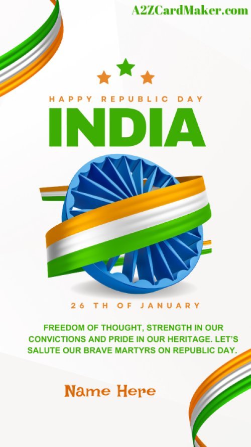 Inspirational Republic Day Quotes: Customize with Your Name