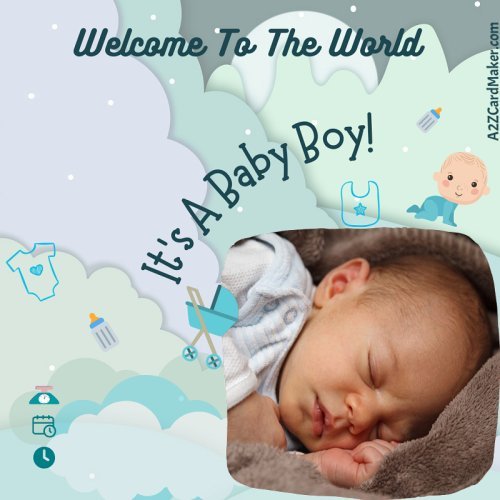 Introducing Our Little Prince: New Born Baby Boy Announcement