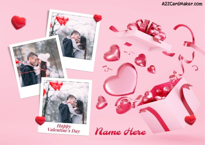 Valentine's Day Greeting Card With Photo