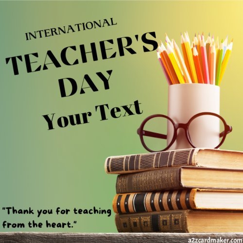 World Teachers Day Image with Quotes and Name